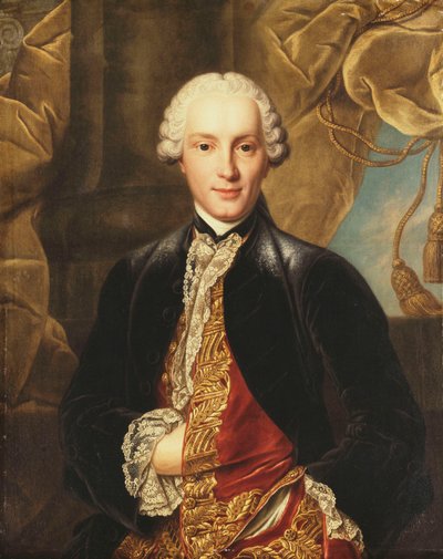 Portrait of a Gentleman, half-length, Wearing a Grey Jacket by Louis Tocqué