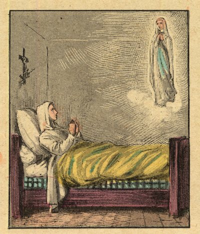 Bernadette Soubirous - Engraving from 