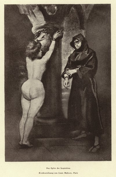 A victim of the Inquisition by Louis Malteste