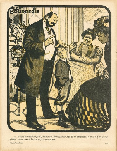 The Butter Plate, number 295, Satirical in Colors by Louis Malteste