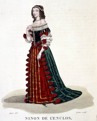 Anne Ninon of the Enclos (or Ninon de Lenclos or Ninon de Lanclos) by Louis Marie Lante