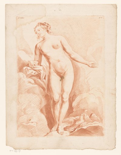 Naked Venus with Two Doves by Louis Marin Bonnet (possibly)