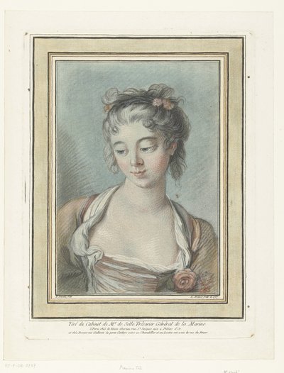 Bust of a Young Woman by Louis Marin Bonnet