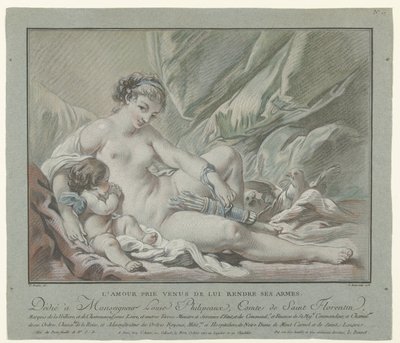 Cupid Begs Venus to Return His Arrows by Louis Marin Bonnet