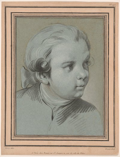 Head of a Young Boy Turned Three-Quarters to the Right by Louis Marin Bonnet