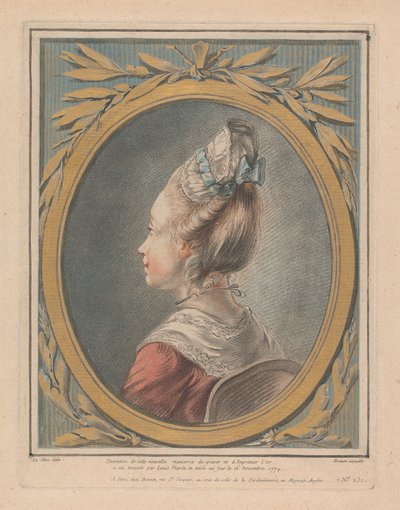 Head of a Young Girl Turned Toward the Left by Louis Marin Bonnet