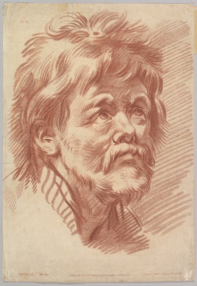 Head of an Old Man by Louis Marin Bonnet