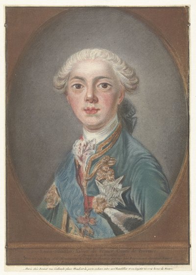 Portrait of Louis Stanislas Xavier de France by Louis Marin Bonnet