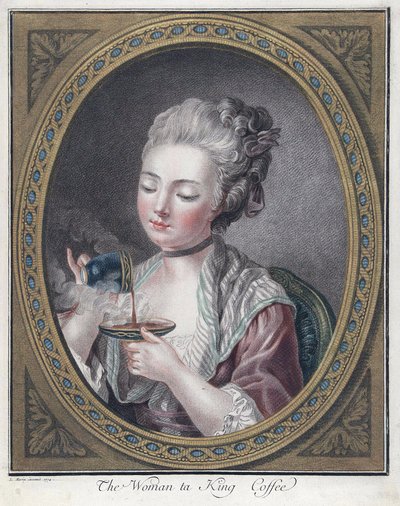 Woman Taking Coffee by Louis Marin Bonnet
