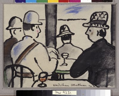 Four Characters at the Bar by Louis Mathieu Verdilhan