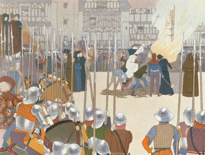 Joan of Arc at the Stake, illustration from 