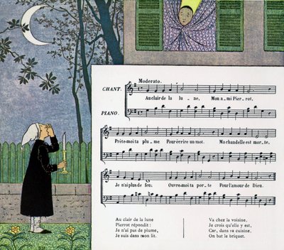 Score and Illustration of Child