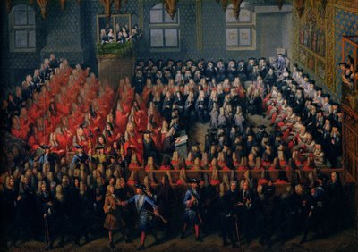 Bed of Justice Held at the Parlement de Paris, 12th September 1715 by Louis Michel Dumesnil