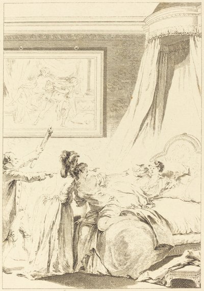 The Punished Gascon by Louis Michel Halbou and Antoine Jean Duclos after Jean Honoré Fragonard