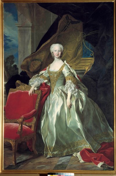 Portrait of Marie Therese Raphaelle, Infanta of Spain, Dauphine of France (1726 - 1746) by Louis Michel van Loo
