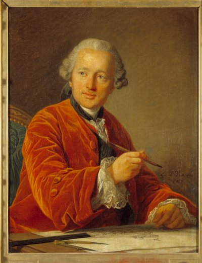 Portrait of Germain Soufflot, architect of the Pantheon by Louis Michel van Loo