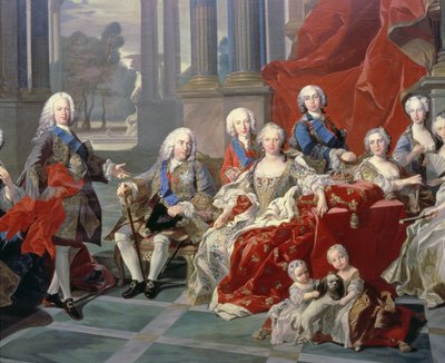 The Family of Philip V of Spain (detail) by Louis Michel van Loo