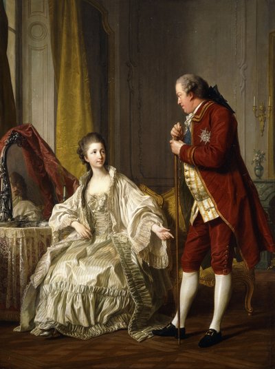 Double Portrait of the Marquis and Marquise de Marigny, 1769 by Louis Michel van Loo