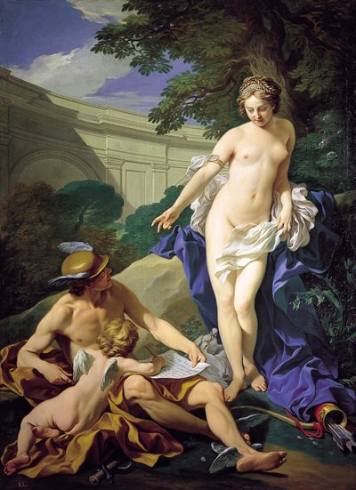 Venus with Mercury and Cupid by Louis Michel van Loo