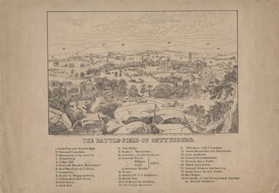 The Battle-Field of Gettysburg, c.1867 by Louis N. Rosenthal