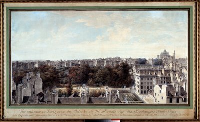 View of Paris taken from the belvedere of Monsieur Fournelle by Louis Nicolas de Lespinasse