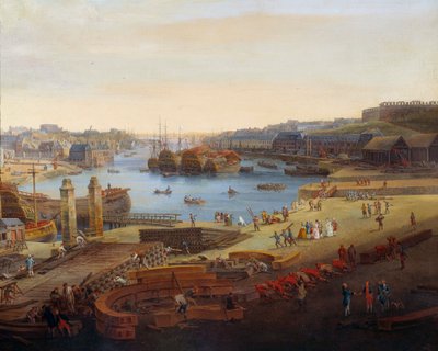 The Port of Brest (Detail) by Louis Nicolas van Blarenberghe