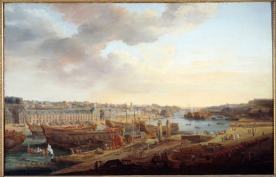 Shipyard: The Port of Brest by Louis Nicolas van Blarenberghe