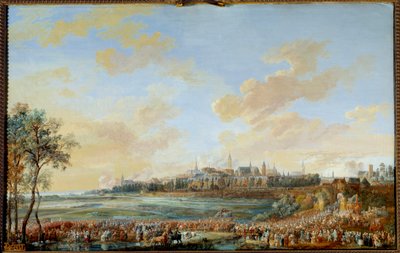 War of the Austrian Succession: Entry of King Louis XV in Mons, 30 May 1747 by Louis Nicolas van Blarenberghe