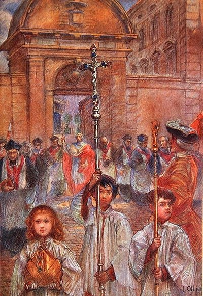 Solemn Procession at Frejus in Honour of Saint Leonce by Louis Ollier