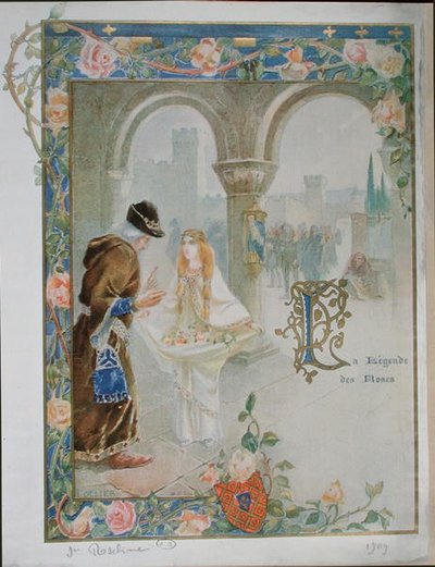 St. Rosalina of Villeneuve (1267-1329) c.1900 by Louis Ollier