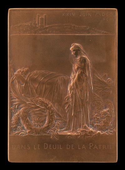 France Mourning the President of the Republic (reverse) by Louis Oscar Roty