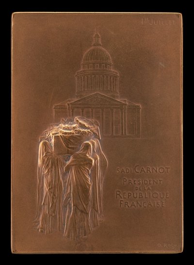 The Body of President Sadi Carnot Borne to the Panthéon [obverse], 1894 by Louis Oscar Roty