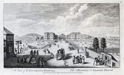 A View of the Foundling Hospital, engraved by Nathaniel Parr by Louis Philippe Boitard