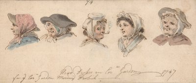 Head Dresses in Covent Garden by Louis Philippe Boitard