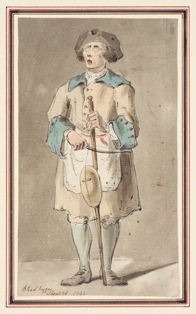 Study of a Blind Beggar at Shoreditch by Louis Philippe Boitard