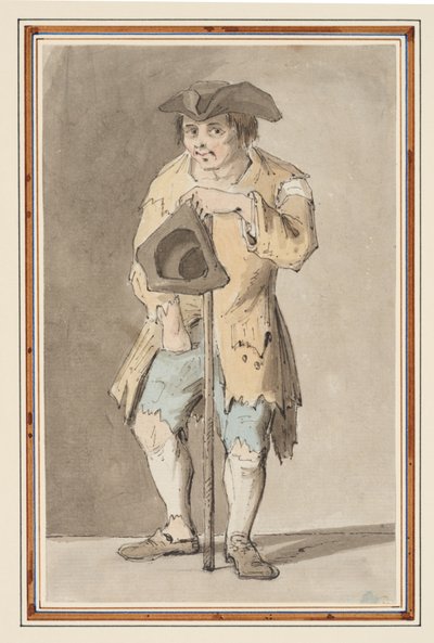 Study of a Beggar by Louis Philippe Boitard