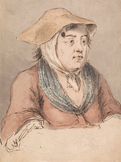 Woman with a Blue Smock by Louis Philippe Boitard