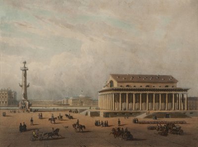 Stock exchange in Saint Petersburg, End 1840s by Louis Pierre Alphonse Bichebois