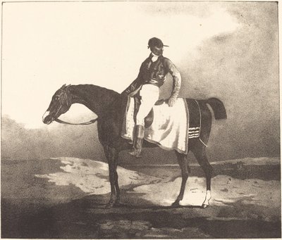 British Horse and Jockey by Louis Pierre Marie Courtin after Théodore Gericault