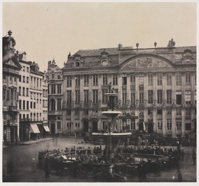 Untitled (Construction of Commemorative Fountain) by Louis Pierre Theophile Dubois de Nehaut