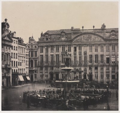 Untitled Construction of Commemorative Fountain, July 1856 by Louis Pierre Theophile Dubois de Nehaut