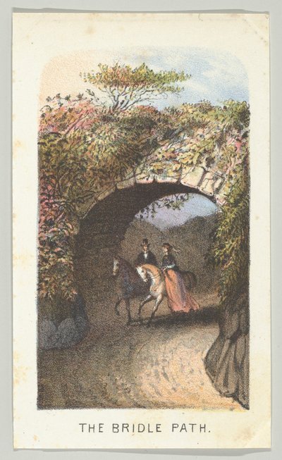 The Bridle Path, from the Series, Views in Central Park, New York, Part 2 by Louis Prang