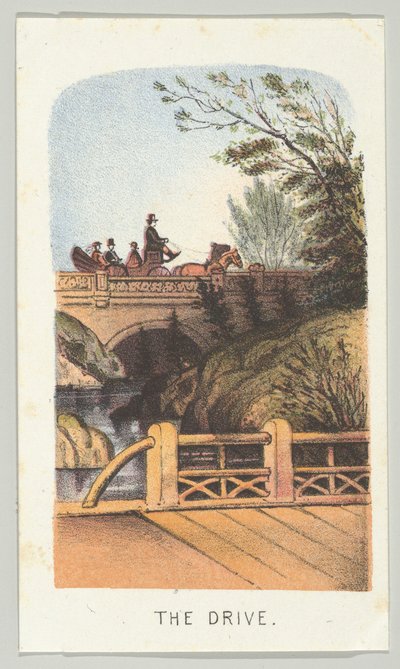 The Drive, from the Series, Views in Central Park, New York, Part 2 by Louis Prang