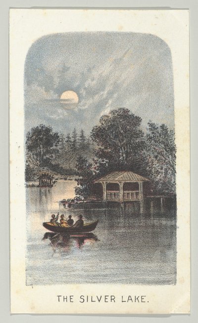 The Silver Lake, from the series, Views in Central Park, New York, Part 2 by Louis Prang