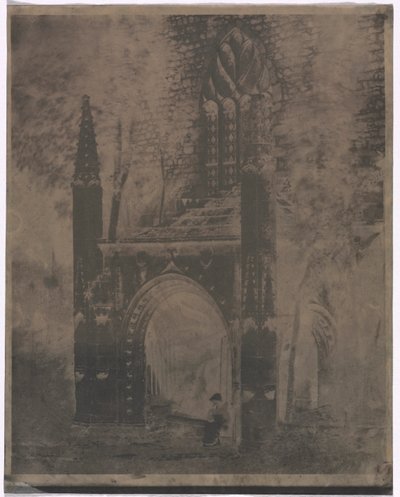 Fountain of Notre Dame at Saint-Brieuc, Brittany by Louis Rémy Robert