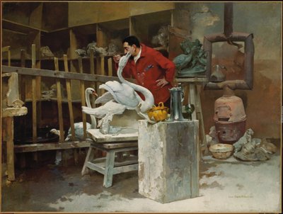 The Animal Sculptor by Louis Robert Carrier Belleuse