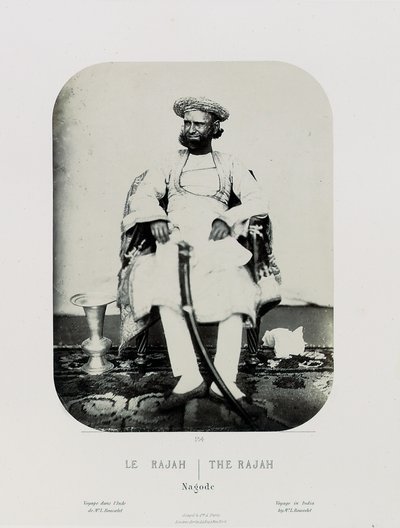 A Royal Natch in the Island of Jug Navas Oudeypour; The Rajah, c.1865-68 by Louis Rousselet