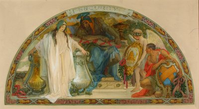 Security (Study for Lunette, Old Senate Office Building) by Louis Schaettle