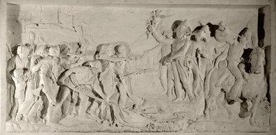 Pacification of the Vendee by General Lazare Hoche in 1796 (Low relief in marble carved by Simon Louis Boizot) by Louis Simon Boizot