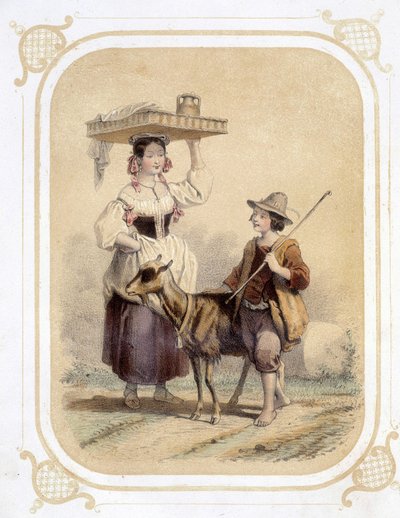 Italian and Peasant Shepherd - in 